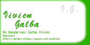 vivien galba business card